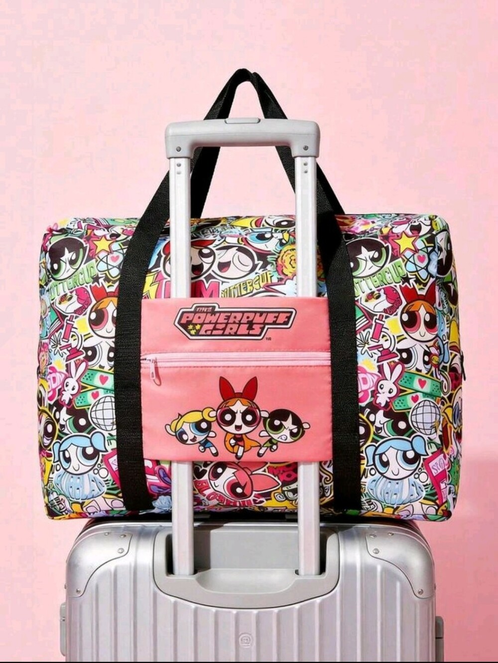 PRICE DROP 👇🏼 Cartoon Network Powerpuff Girls Foldable Travel Bag - Picture 2 of 5
